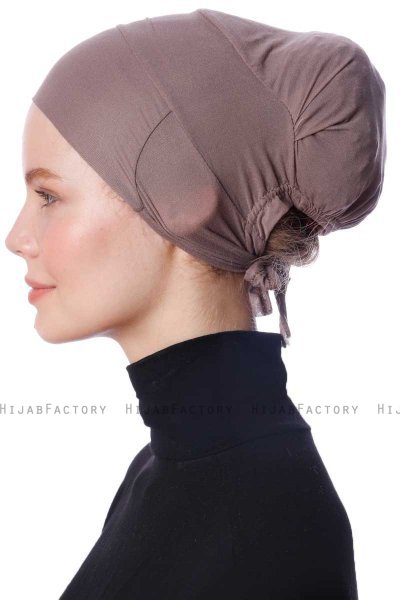 Azra - Bonnet Parizien Taupe Foncé - Ecardin