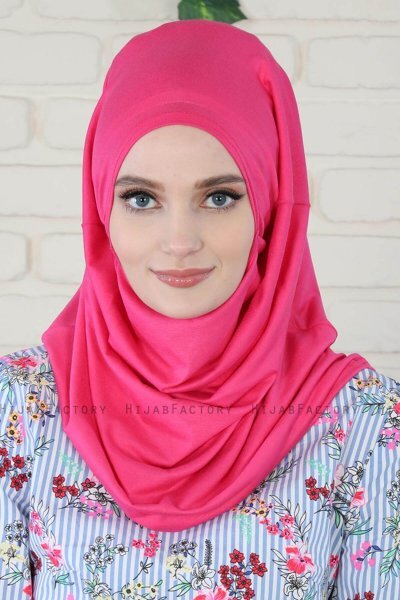 Wilda - Hijab En Coton Fuchsia
