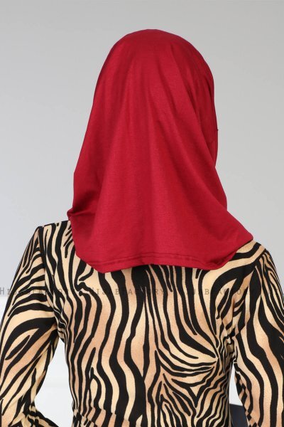 Wilda - Hijab En Coton Bordeaux
