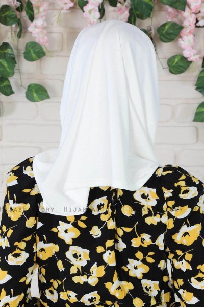 Wilda - Hijab En Coton Crème