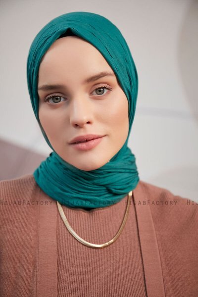 Serap - Hijab Bamboo Crash Vert Foncé