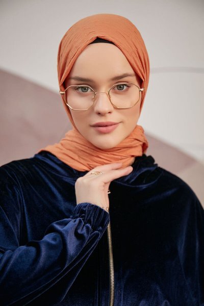 Serap - Hijab Bamboo Crash Rouge Brique