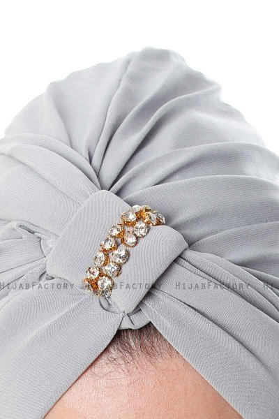 Bahar - Turban Gris Clair