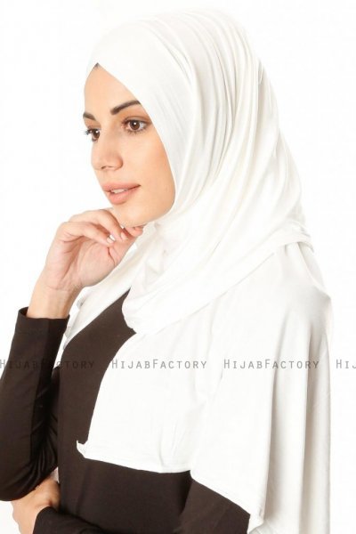 Betul - Hijab 1X Jersey Crème - Ecardin