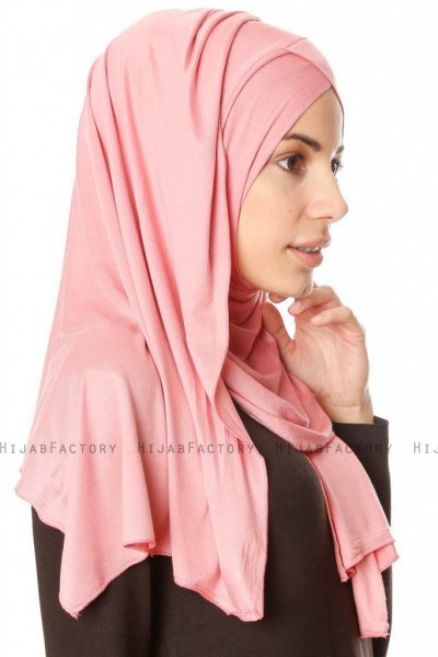 Betul - Hijab 1X Jersey Rose Foncé - Ecardin