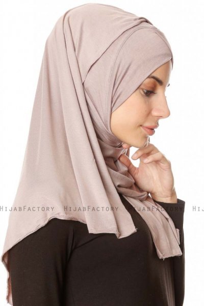 Betul - Hijab 1X Jersey Gris Pierre - Ecardin