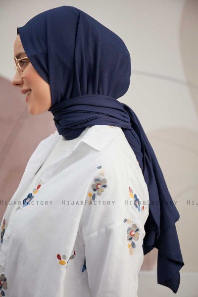 Ceyda - Hijab Cazz Bleu Marin