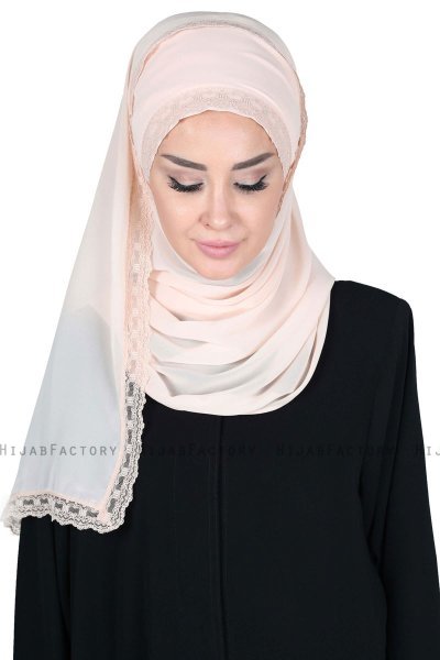 Carin - Hijab Chiffon Pratique Beige
