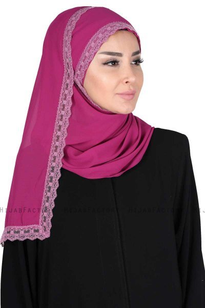 Carin - Hijab Chiffon Pratique Fuchsia