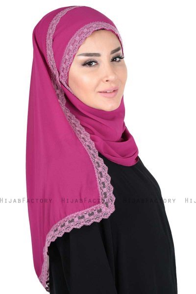 Carin - Hijab Chiffon Pratique Fuchsia