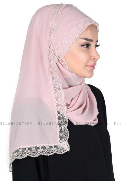 Carin - Hijab Chiffon Pratique Vieux Rose