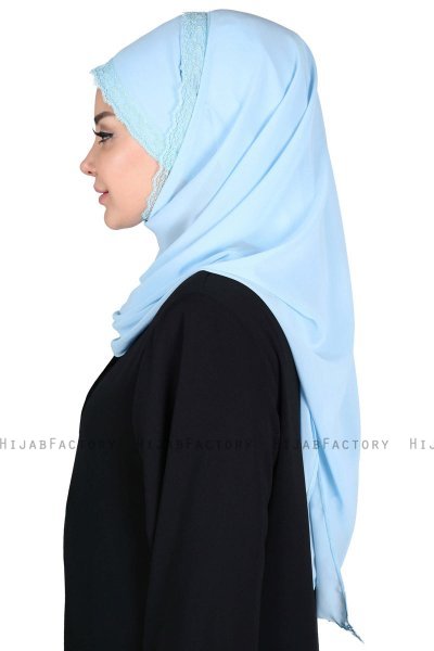 Carin - Hijab Chiffon Pratique Bleu Clair