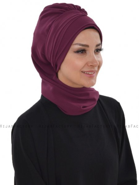 Carmen Plommon Praktisk Hijab Ayse Turban 325418-3