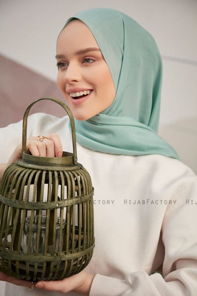 Silky Plain - Hijab Vert Clair