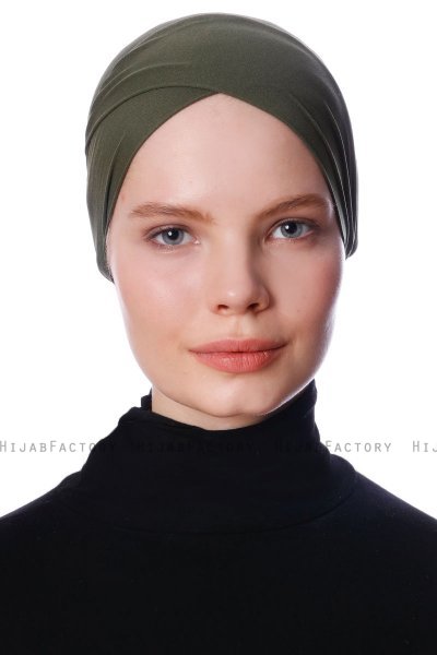 Defne - Bonnet Parizien Kaki - Ecardin