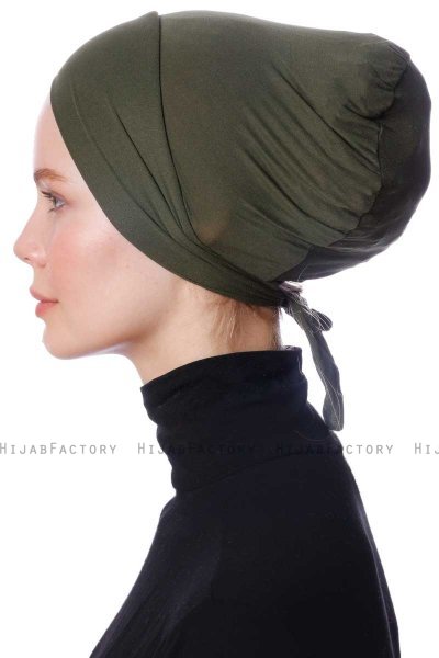 Defne - Bonnet Parizien Kaki - Ecardin