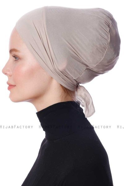 Defne - Bonnet Parizien Taupe Clair - Ecardin