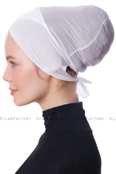 Defne - Bonnet Parizien Blanc - Ecardin