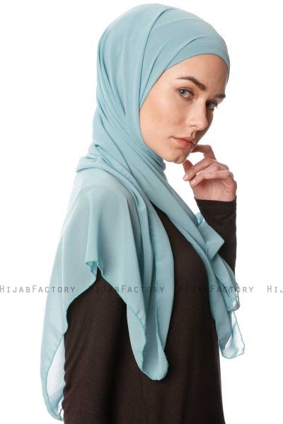 Derya - Hijab Pratique Chiffon Menthe