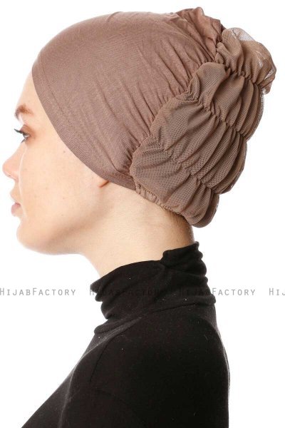 Dilara - Bonnet Taupe Foncé - Ecardin