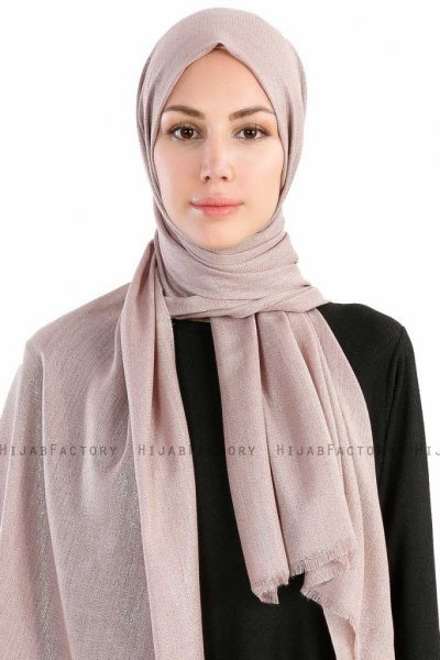 Dilsad Taupe Hijab Sjal Madame Polo 130018-1