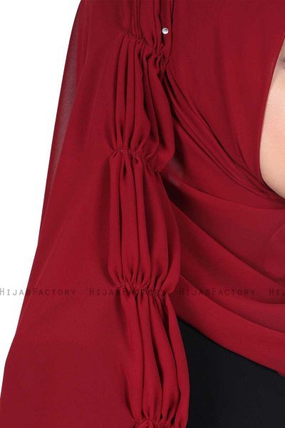 Disa - Hijab Chiffon Pratique Bordeaux