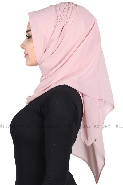 Disa - Hijab Chiffon Pratique Vieux Rose