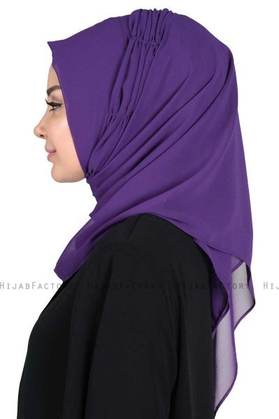 Disa - Hijab Chiffon Pratique Violet