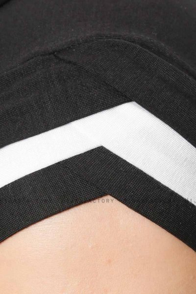 Duru - Hijab Jersey Noir & Blanc