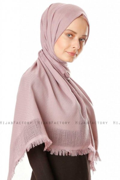 Ebru - Hijab Coton Vieux Rose