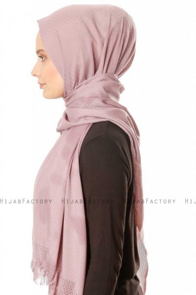 Ebru - Hijab Coton Vieux Rose