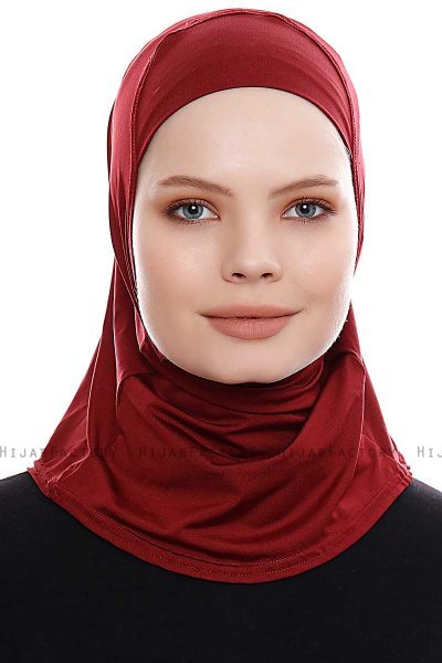 Elif - Hijab Sport Bordeaux - Ecardin