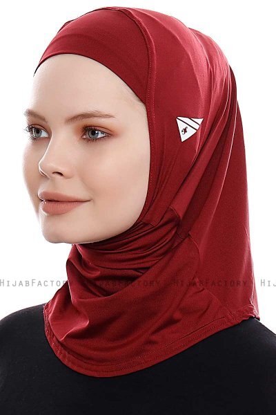 Elif - Hijab Sport Bordeaux - Ecardin
