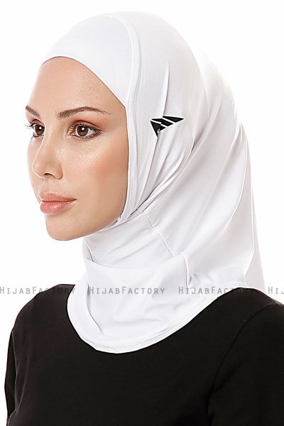 Elif - Hijab Sport Blanc - Ecardin