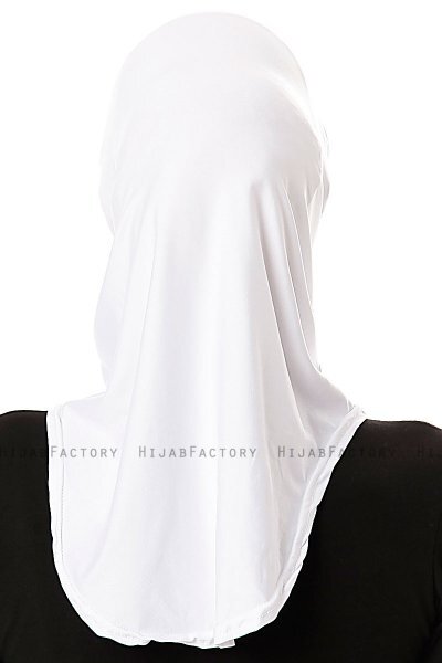 Elif - Hijab Sport Blanc - Ecardin