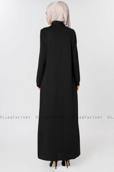 Elvan - Abaya Noir - Miss Cazibe 251001d