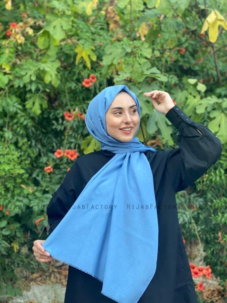 Ermina - Hijab Coton Bleu - Mirach