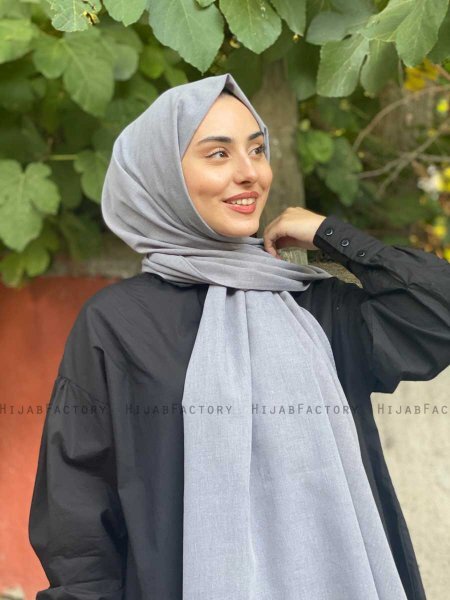 Ermina - Hijab Coton Gris - Mirach