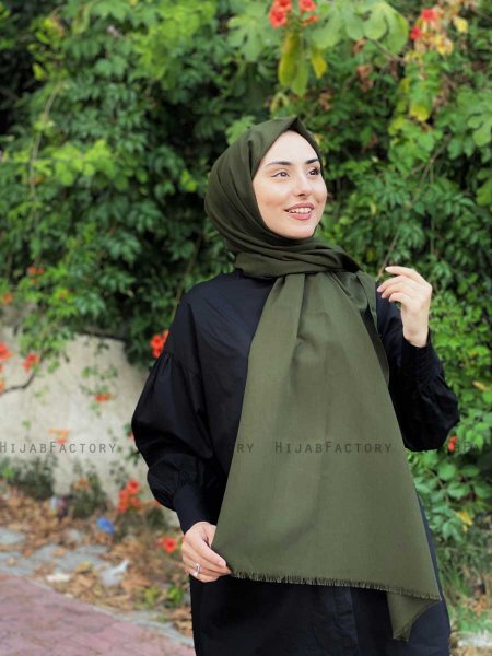 Ermina - Hijab Coton Kaki - Mirach