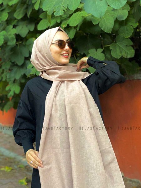 Ermina - Hijab Coton Taupe - Mirach