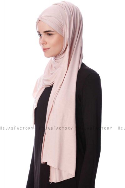 Eslem - Hijab Pile Jersey Vieux Rose - Ecardin
