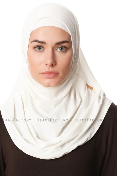 Esma - Hijab Amira Blanc Cassé - Firdevs