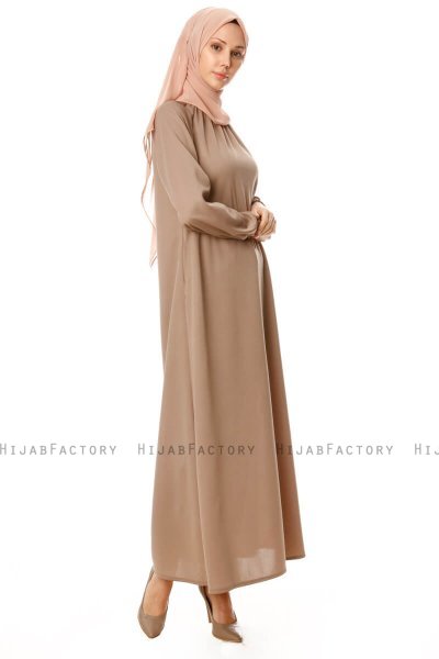 Esra - Robe Taupe - Miss Halima