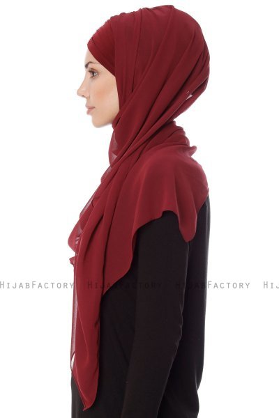 Evren - Chiffon Hijab Bordeaux
