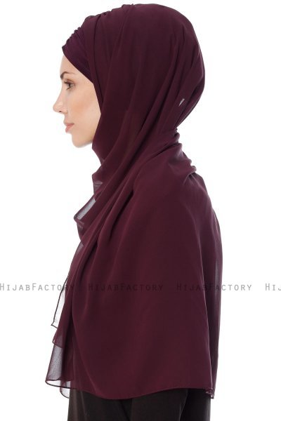 Evren - Chiffon Hijab Prune