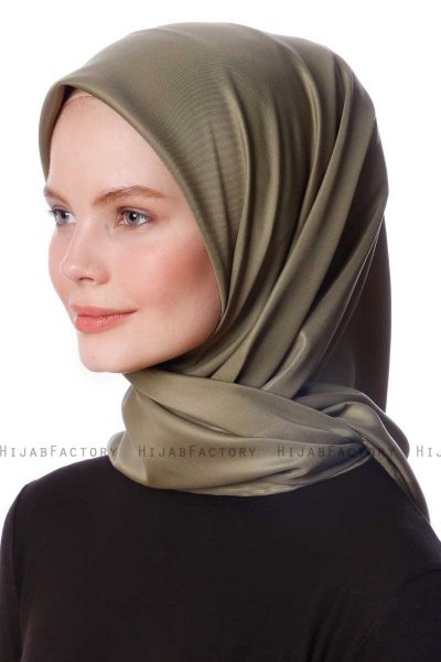 Eylul - Hijab Rayon Carré Kaki