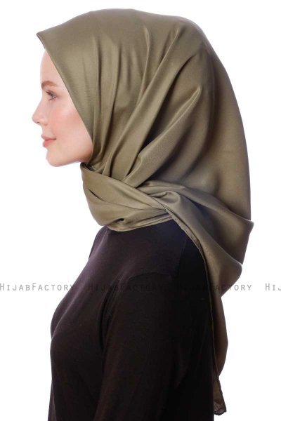 Eylul - Hijab Rayon Carré Kaki