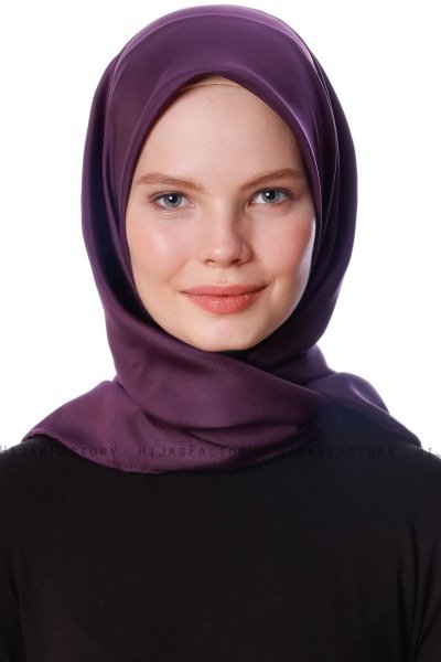 Eylul - Hijab Rayon Carré Prune