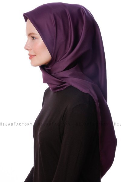 Eylul - Hijab Rayon Carré Prune