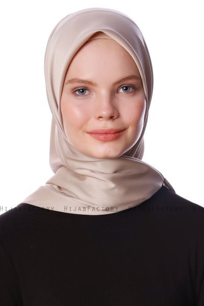 Eylul - Hijab Rayon Carré Taupe